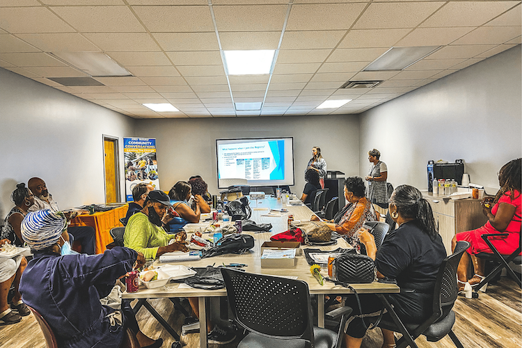 2nd Ward residents taking in information about resources and new developments across Flint.Xzavier Simon | Flintside